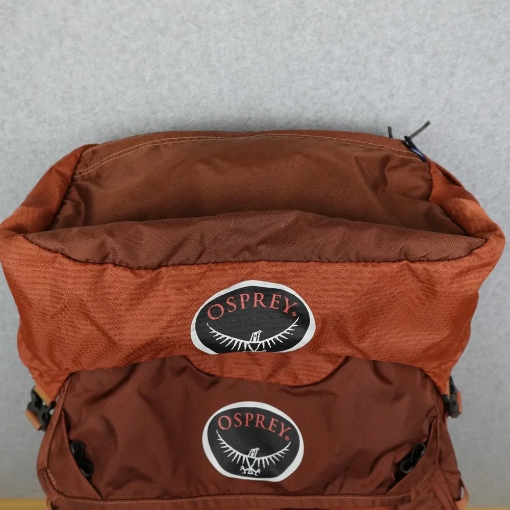 Osprey Atmos AG 65 Backpack Orange Large 65L Anti Gravity Hiking Rain Cover